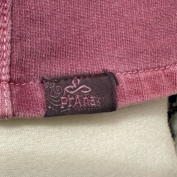 Vintage prAna Breathe Jacket Women XS Mauve Big Button Organic Cotton Boho Indie - Picture 7 of 11